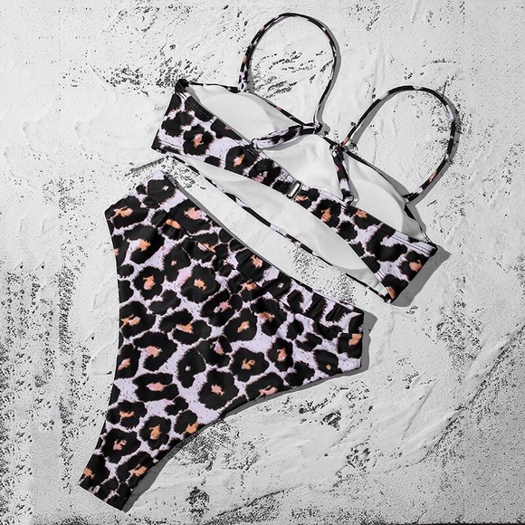🌸 NEW High-Waist Leopard Bikini Set 🌸 - Picture 2 of 2